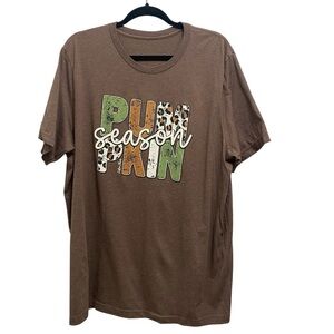 Brown 'Pumpkin Season' Graphic Tee